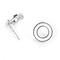 " Zlatka" Швензы FMK- H13 12 x 12 мм 2 шт 01 под серебро, белый