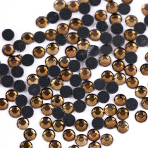 Страз клеевой &quot; Zlatka&quot; RS/ 144 SS10 2. 7 - 2. 9 мм акрил 144 шт в пакете с еврослотом 009 табачный ( smoked topaz) 