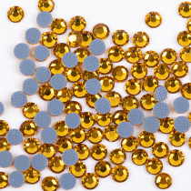 Страз клеевой &quot; Zlatka&quot; RS/ 144 SS12 3 - 3. 2 мм акрил 144 шт в пакете с еврослотом 008 т. желтый ( topaz) 