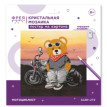 Кристальная ( алмазная) мозаика  " ФРЕЯ" ALBP- 273 постер " Мотоциклист" 30 х 30 см